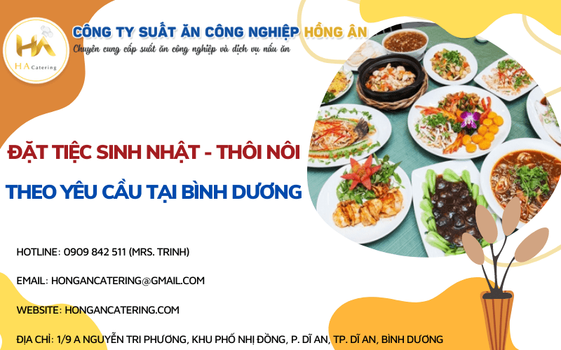 đặt tiệc sinh nhật - thôi nôi theo yêu cầu